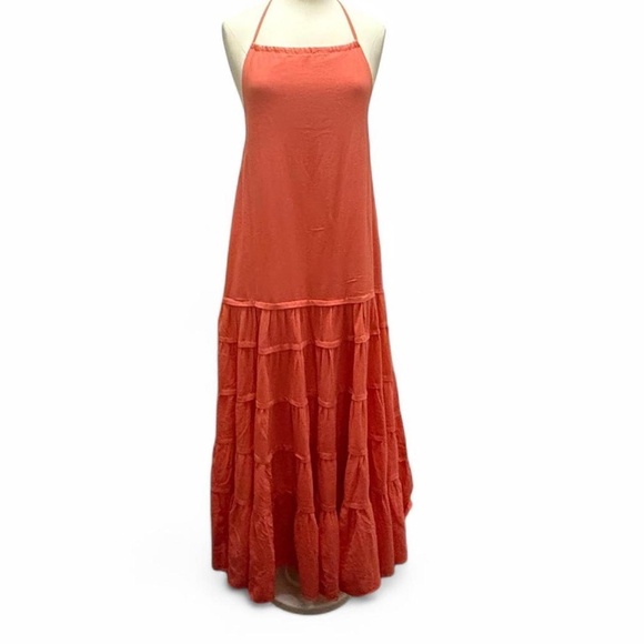 Free People Somewhere Sunny Drop-waist Maxi Dress in Radiant Watermelon Siz - Picture 2 of 8